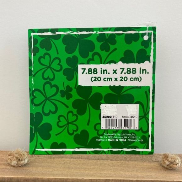 St Patricks Day Wooden Frame Shamrock Irish Country Primitive Decor Wall Hanging - Picture 8 of 10